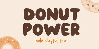 Donut Power Font Poster 1
