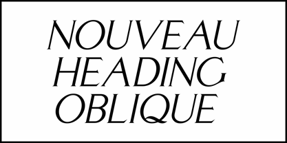 Nouveau Heading JNL Font Poster 4