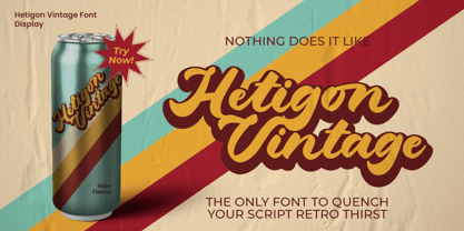 Hetigon Vintage Font Poster 4