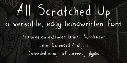 All Scratched Up Font Poster 1