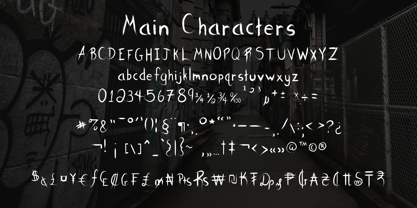 All Scratched Up Font Poster 3
