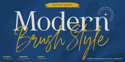 Modern Brush Style Font Poster 1