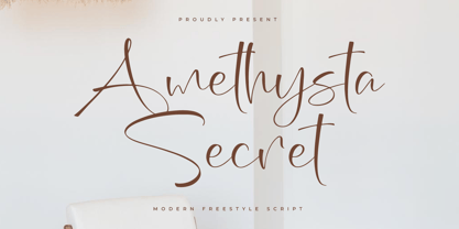 Amethysta Secret Font Poster 1