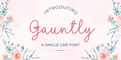 Gauntly Font Poster 1