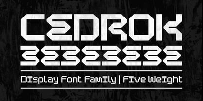 SMZ Cedrok Font Poster 1