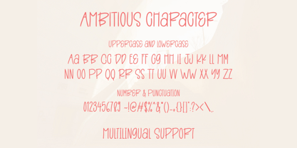 Ambitious Font Poster 8