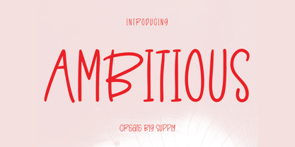 Ambitious Font Poster 1