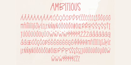 Ambitious Font Poster 9