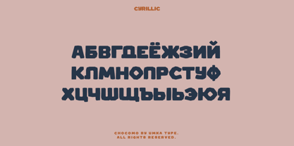 Chocomo Font Poster 5
