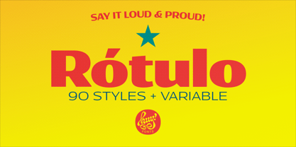 Rotulo Variable Font Poster 1