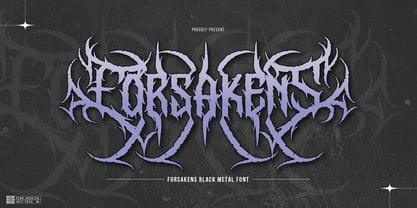 Forsakens Font Poster 1