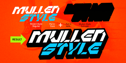 Mullen Style Font Poster 2