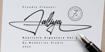 Jalliya Signature Font Poster 1