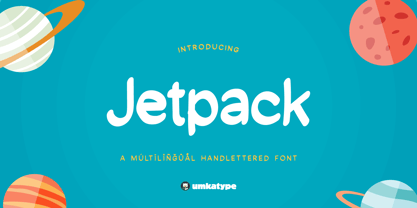 Jetpack Font Poster 1