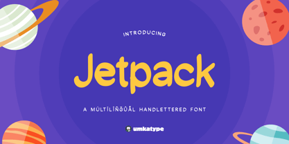 Jetpack Font Poster 10