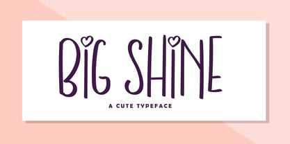 Big Shine Font Poster 1