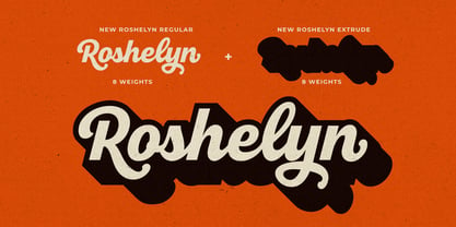 New Roshelyn Script Font Poster 3