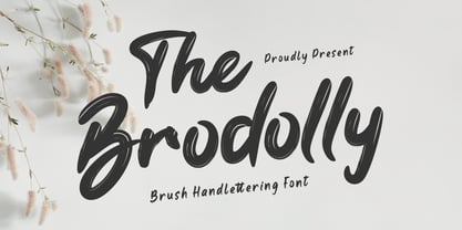 The Brodolly Font Poster 1