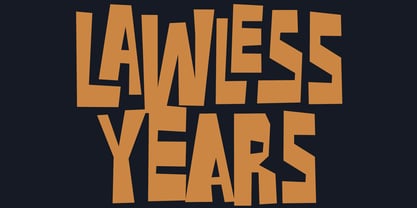 Lawless Years Font Poster 1
