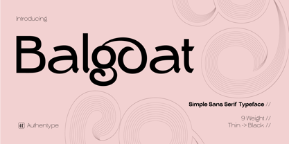 Balgoat Font Poster 1