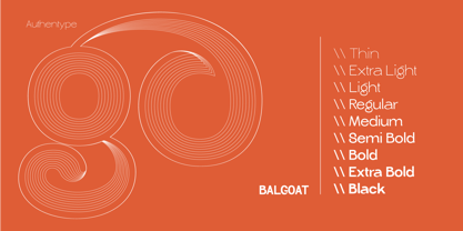 Balgoat Font Poster 3