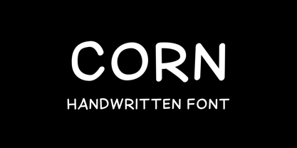 Corn Font Poster 1