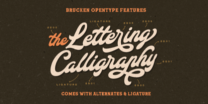 The Brucken Font Poster 2