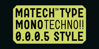 Matech Font Poster 1