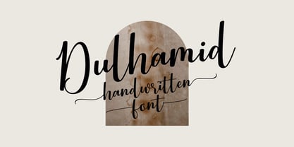 Dulhamid Font Poster 1