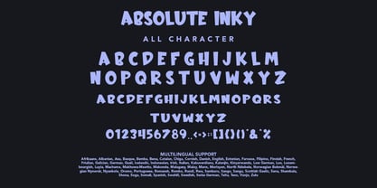 Absolute Inky Font Poster 8