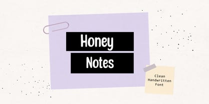 Honey Notes Fuente Póster 1
