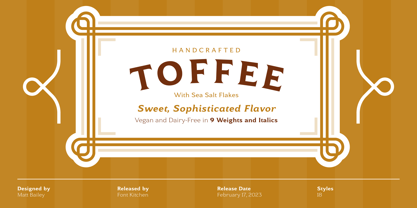 Toffee Font Poster 1