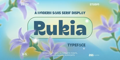 Rukia Font Poster 1