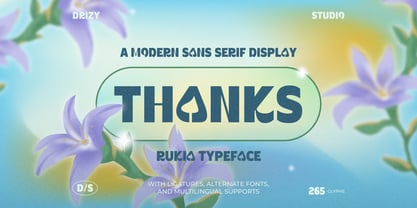 Rukia Font Poster 10