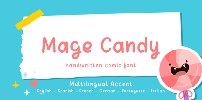 Mage Candy Fuente Póster 1