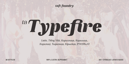 TA Typefire Font Poster 1