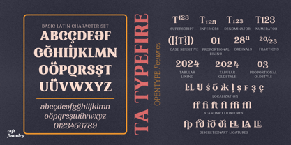 TA Typefire Font Poster 2