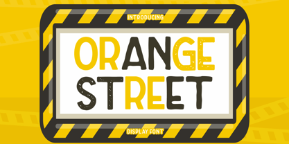 Orange Street Font Poster 1