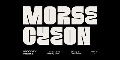 Morse Cyeon Font Poster 1