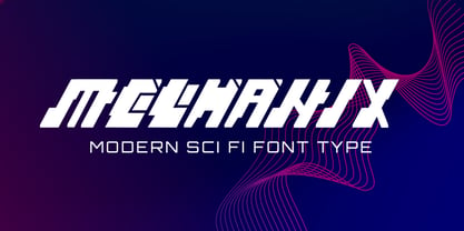 Mechanix Font Poster 1