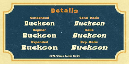 Buckson Font Poster 4