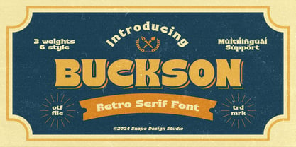 Buckson Font Poster 1