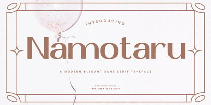 Namotaru Font Poster 1