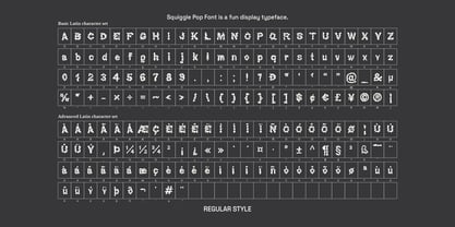 Squiggle Pop Font Poster 9