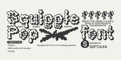 Squiggle Pop Font Poster 1