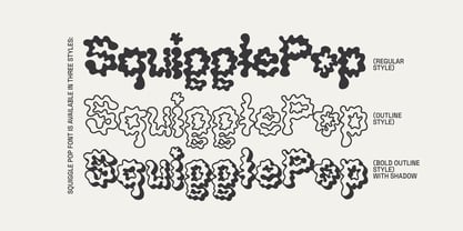 Squiggle Pop Font Poster 2