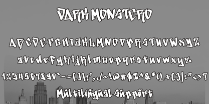 Dark Monstero Font Poster 5