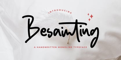 Besainting Font Poster 1