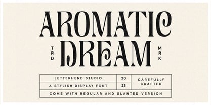 Aromatic Dream Font Poster 1