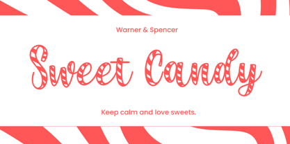 Jelly candy Font Poster 2